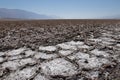 Salt Flat in Badwater Basin inÃÂ Death Valley National Park & x28;One Royalty Free Stock Photo